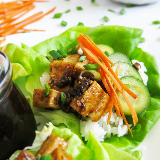 Tofu Lettuce Cups