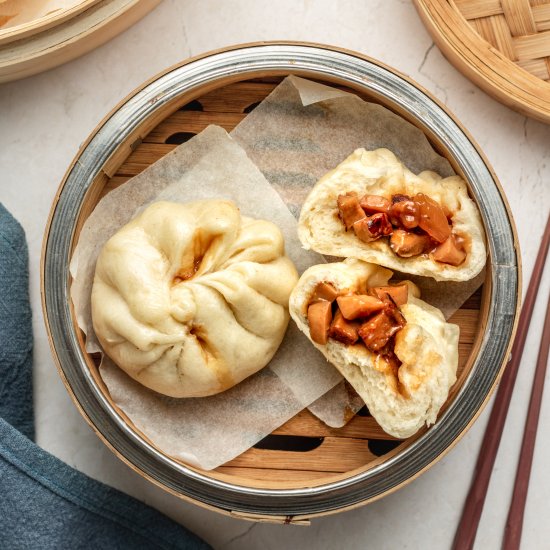 Vegan Char Siu Bao