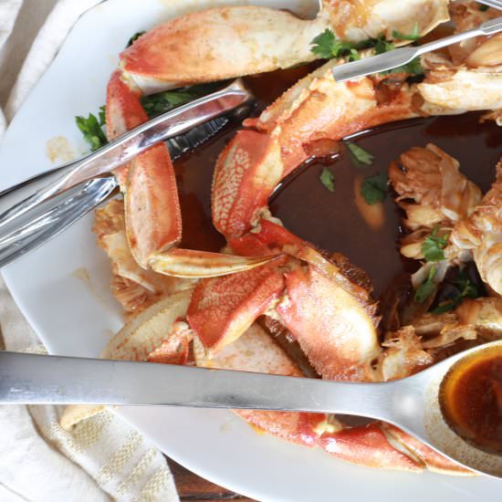 Crabs in Hot Soy Chili Garlic Sauce