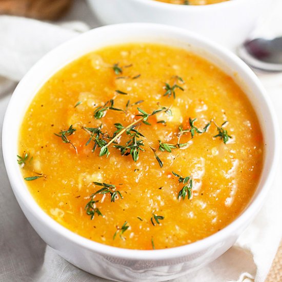 Homemade Winter Root Vegetable Soup