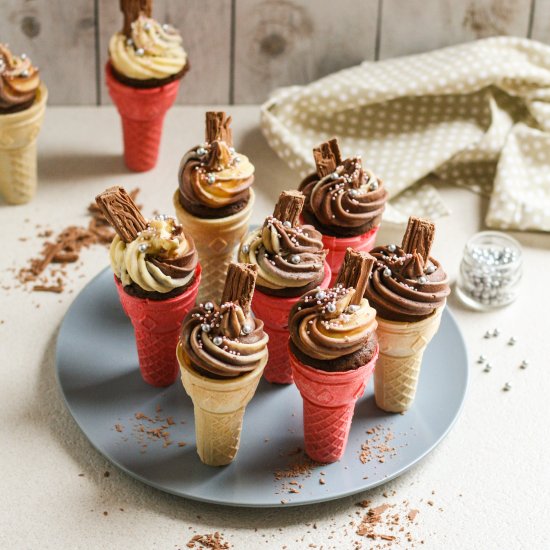 Ice cream cone cupcakes