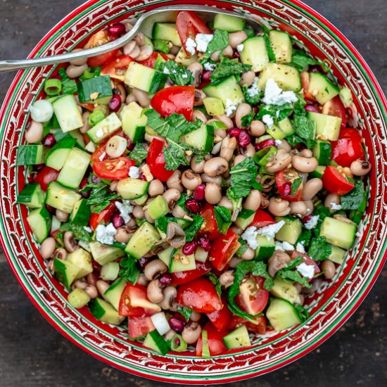 Mediterranean Black Eyed Pea Salad