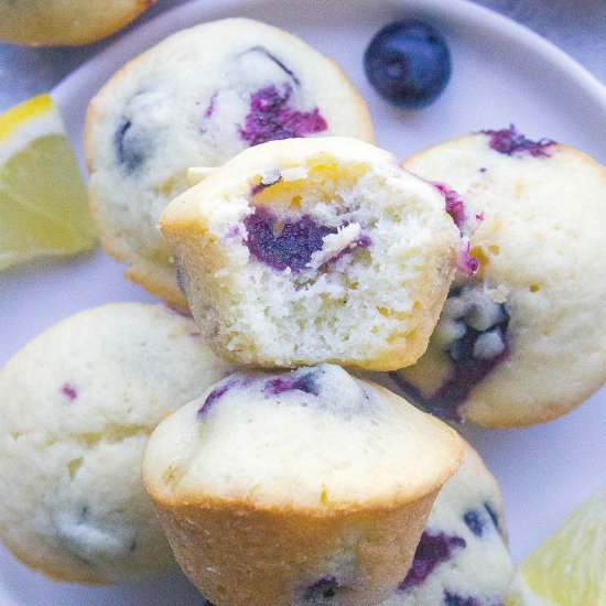 Mini Blueberry Lemon Muffins