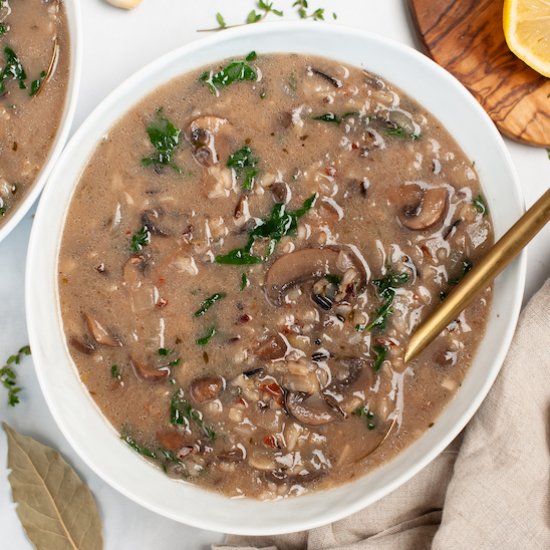 Vegan Wild Rice Soup