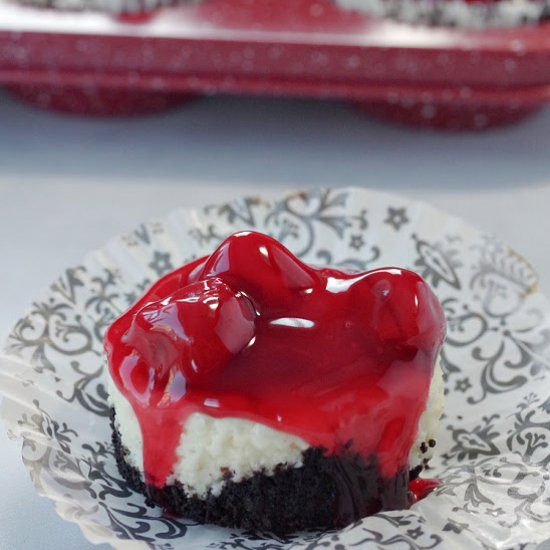 Mini Cherry Cheescakes