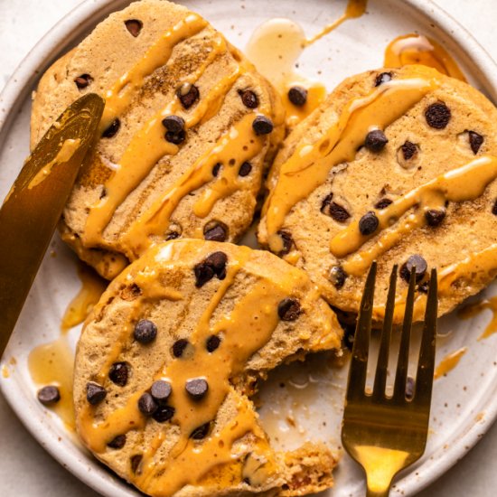 Peanut Butter Chocolate Chip Pancak