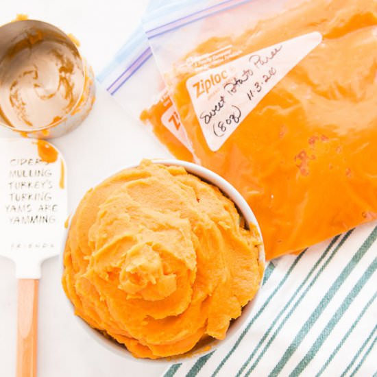 Sweet Potato Puree for Recipes