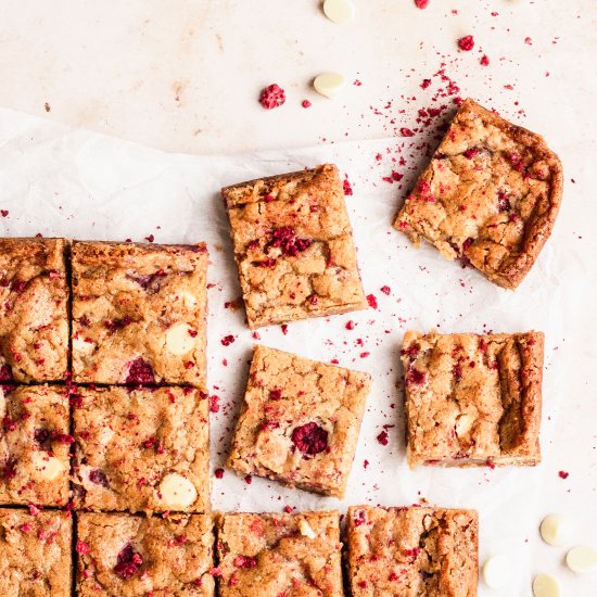 Raspberry White Chocolate Brownies