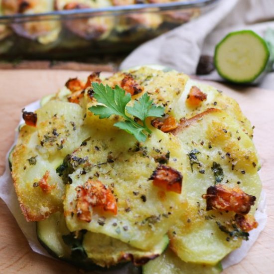 Courgette and Potato Bake