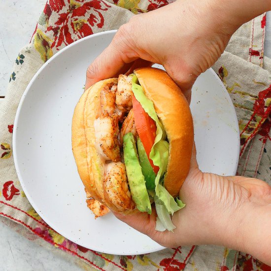 Shrimp Avocado Sandwich