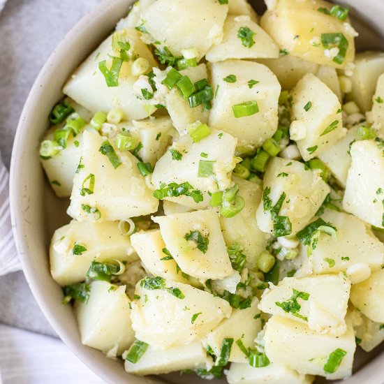 Lemon Garlic Potato Salad