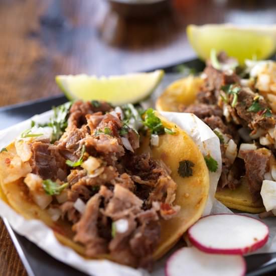 Slow Cooker Beef Carnitas Tacos