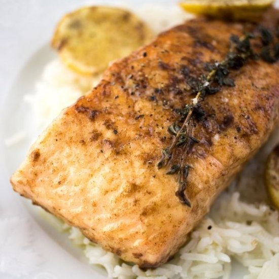 French Salmon Meunière