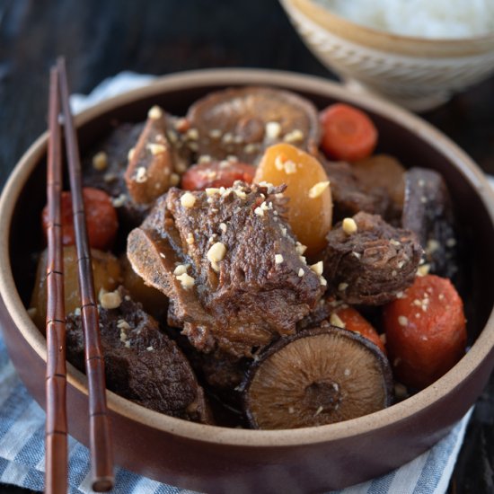 Korean Braised Beef Short Ribs