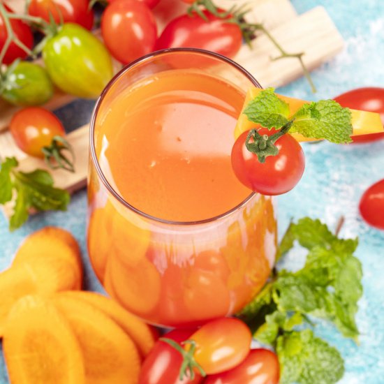 Healthy Carrot Tomato Juice Recipe