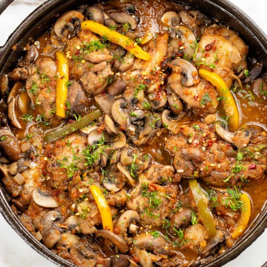 Easy Chicken Cacciatore Recipe