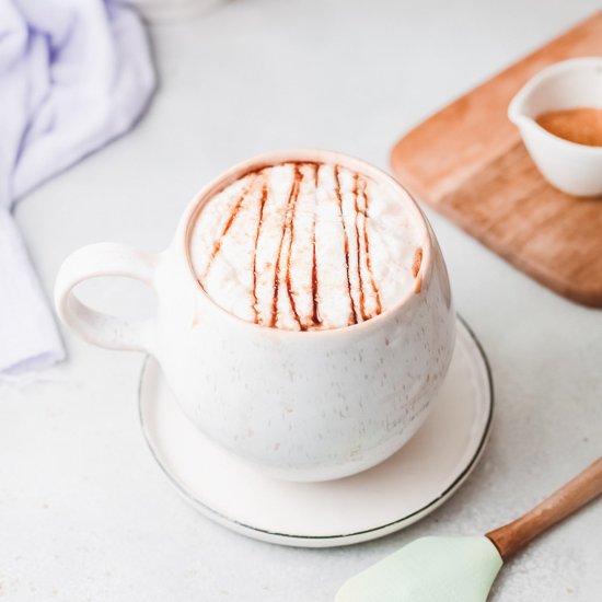 salted caramel brulee latte