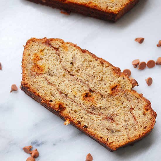 Cinnamon swirl banana bread