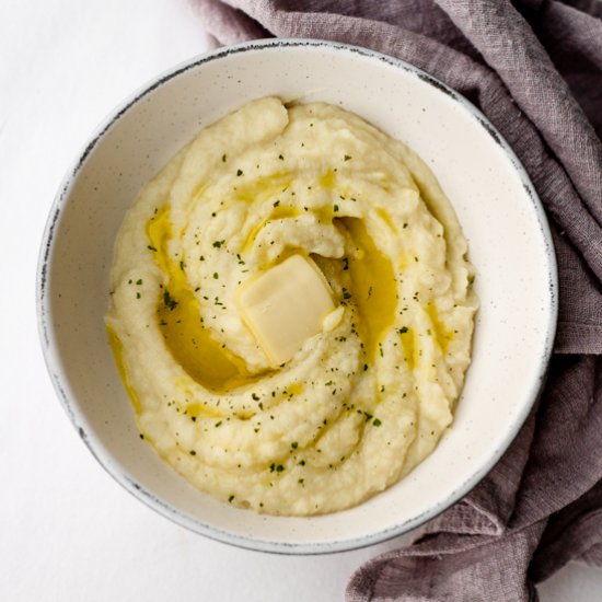 Vegan Cauliflower Mashed Potatoes