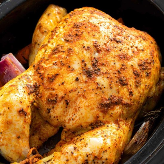 Slow Cooker Whole Chicken