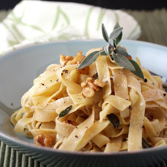 Sage brown butter tagliatelle