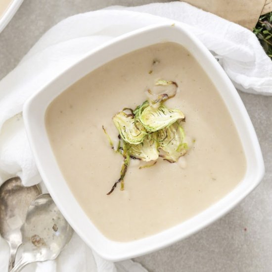 Vegan Sage & Garlic White Bean Soup