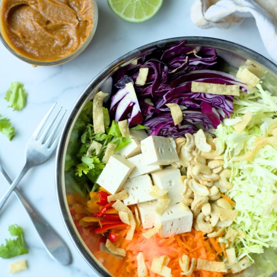 Thai Salad with Peanut Dressing