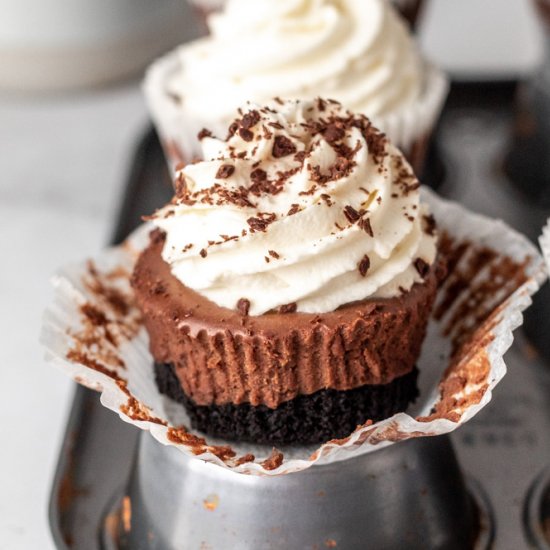 Mini Hot Chocolate Cheesecakes