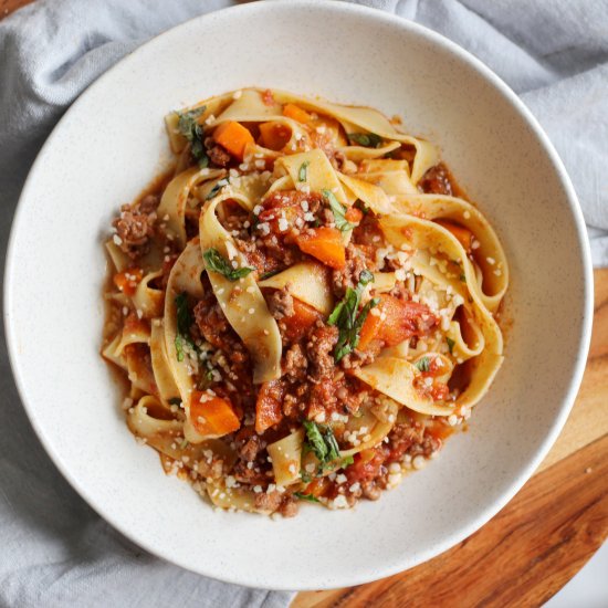 Sunday Bolognese Sauce