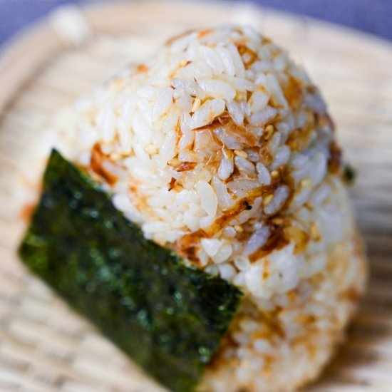 Okaka Onigiri with Bonito Flakes