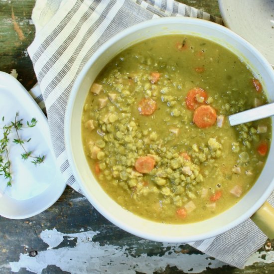 Smoked Turkey Split Pea Soup