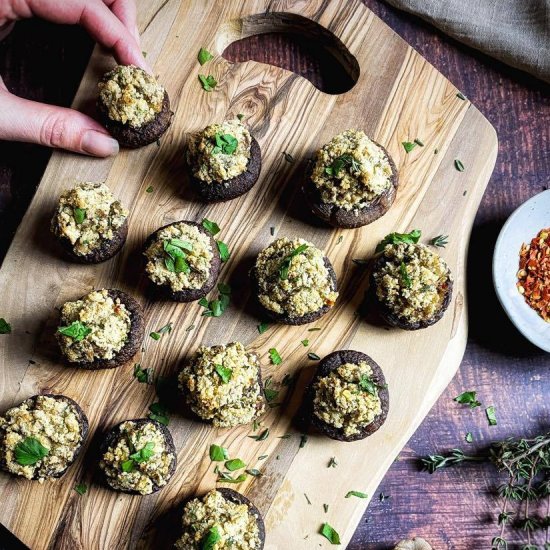 Vegan Stuffed Mushrooms