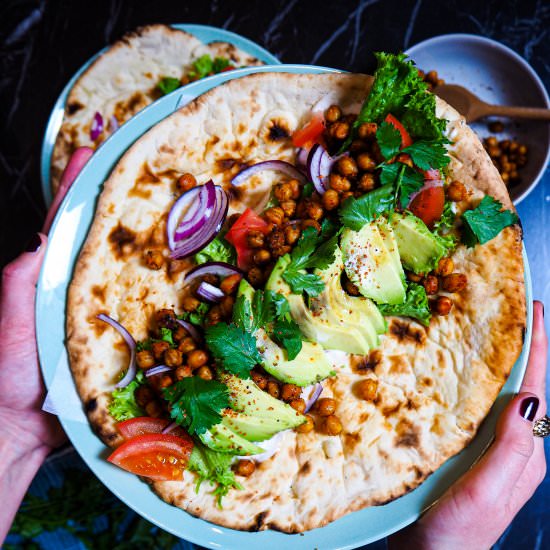 Roasted Chickpea Flatbreads