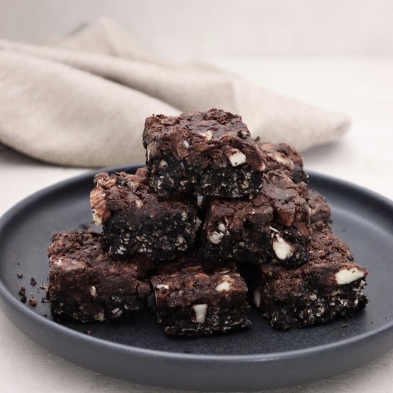 Vegan Chocolate Almond Brownies