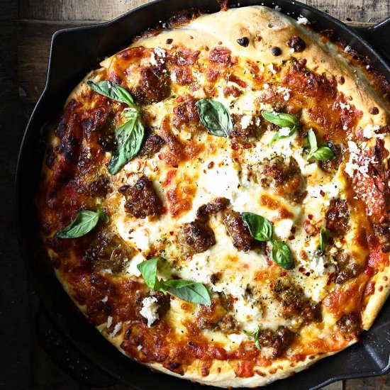 Easy Sausage Skillet Pizza