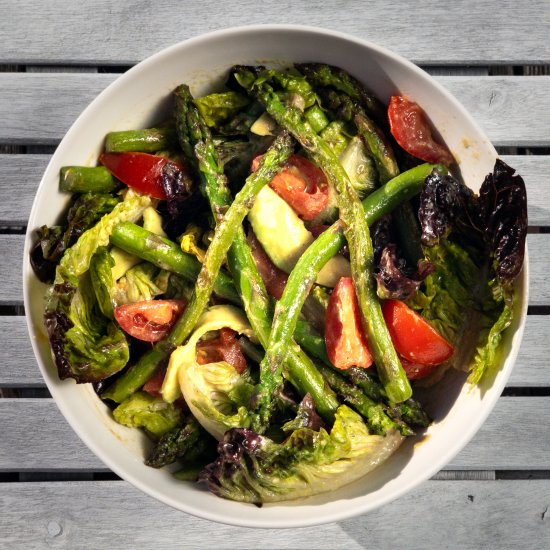 Avocado & Asparagus Miso Salad