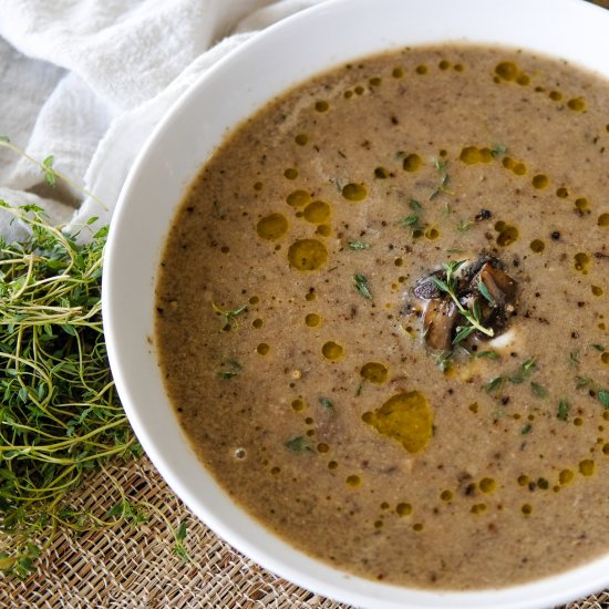 Creamy-ish Mushroom Soup