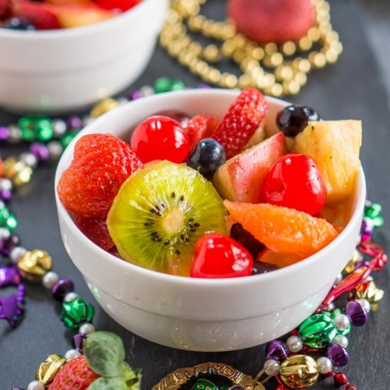 Mardi Gras Salad Boozy Fresh Fruit