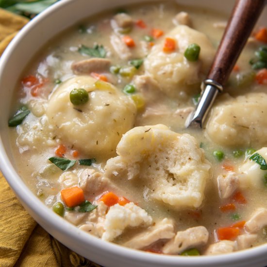 Creamy Chicken Dumpling Soup