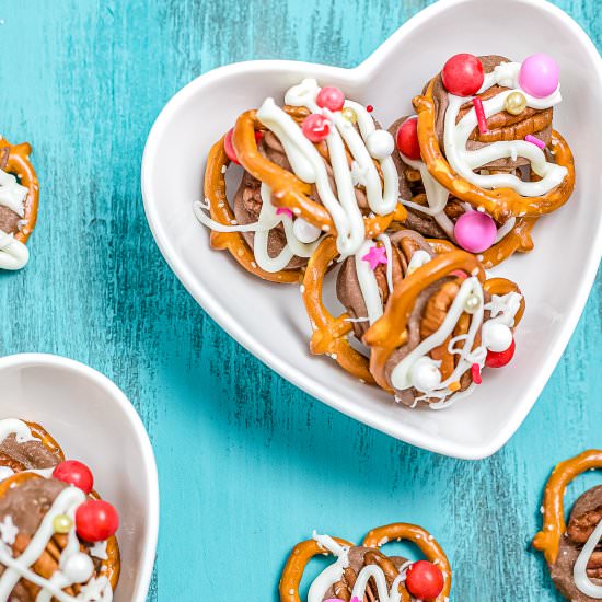 Valentines Pretzel Turtles