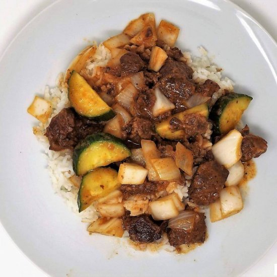 Beef and Cucumber Curry