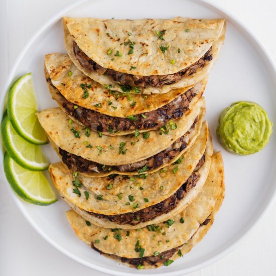 Crispy Vegan Black Bean Tacos