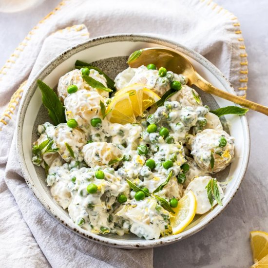 Potato Salad with Peas and Mint