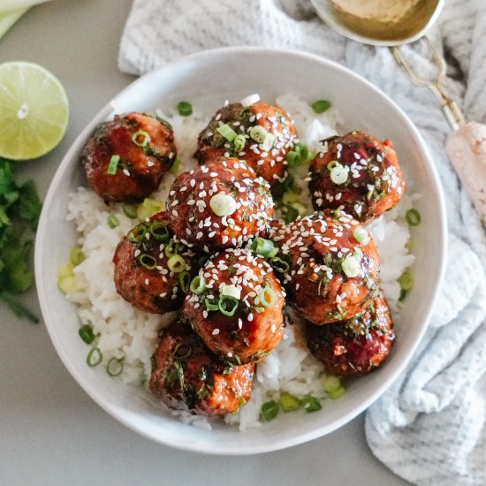 Hoisin Turkey Meatballs