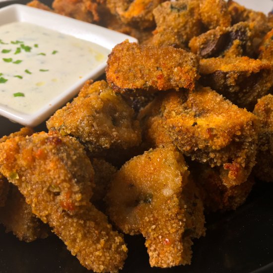 Air Fryer Breaded Mushrooms