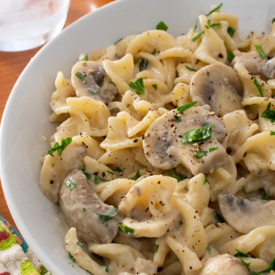 Mushroom Stroganoff