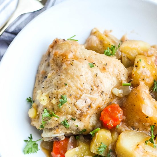 Slow Cooker Chicken and Potatoes