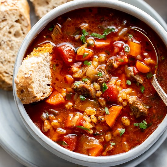 Beef Barley Soup