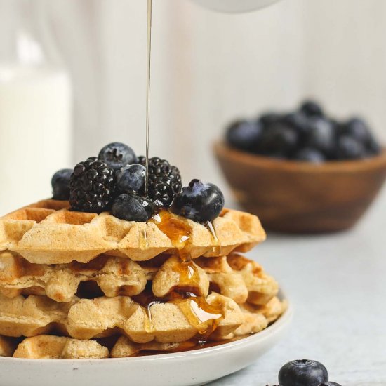 Gluten-free Waffles {+dairy free}