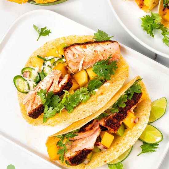 Blackened Salmon Tacos Recipe